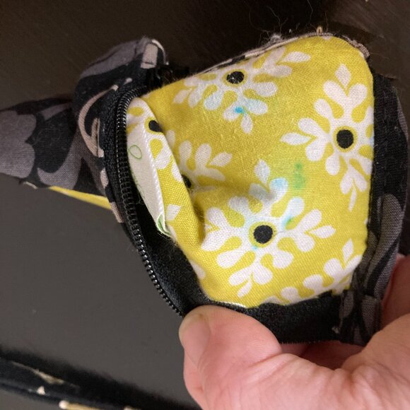 Vera Bradley Baroque Zip ID Case/Coin Key Purse & 18" Lanyard - Floral Pattern - Picture 7 of 8